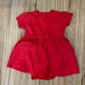 Primary red short sleeve baby suit dress NWOT 12-18 months